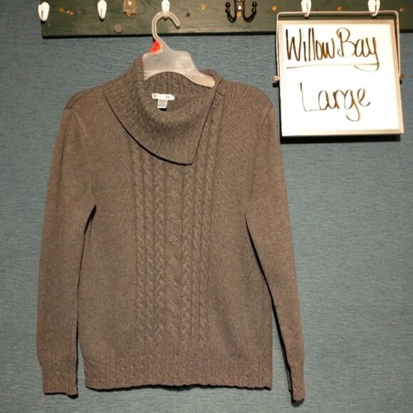Willow Bay, pretty, high quality grey sweater large - Picture 1 of 4